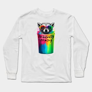 Rainbow Rascal: Fabulously Trashy Design Long Sleeve T-Shirt